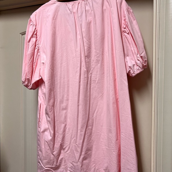 So Me Pink Puff Sleeve Babydoll Dress - Picture 3 of 5